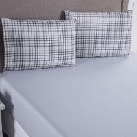 Jogo De Cama Lençol Casal Topchick 3 Peças Cinza 100% Poliéster - 2