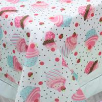 Jogo De Cama Lençol Solteiro Alegria 2 Peças Cupcake Rosa 100% Poliéster - 3