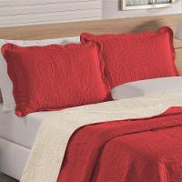 Colcha Queen Bella Dupla Face 03 Peças Vermelha 100% Poliéster - 2