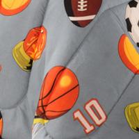 Kit Coordenado Edredom Com Lençol Solteiro Alegria Cáqui 100% Poliéster