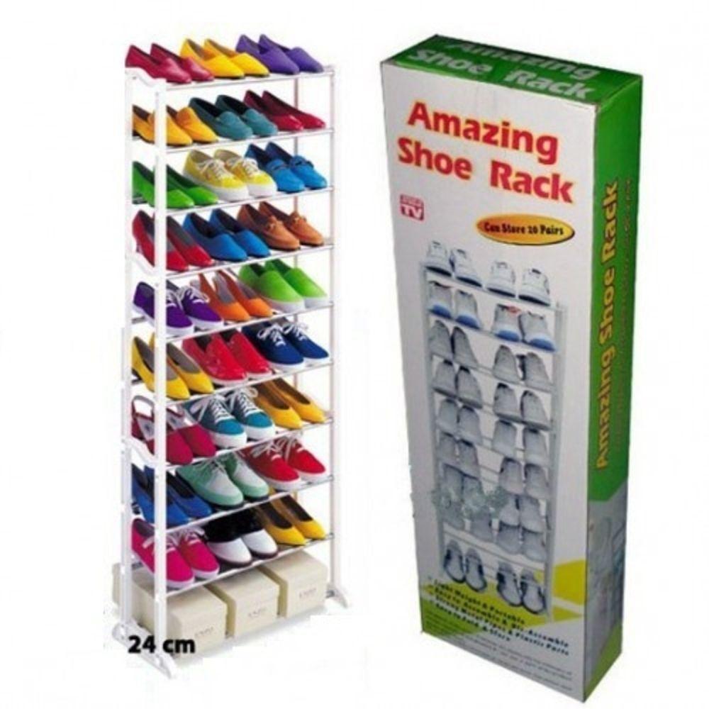 Sapateira Vertical Gigante Com 10 Prateleiras Organizador - 6