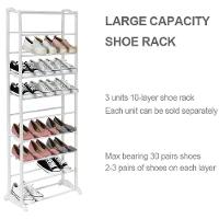 Sapateira Vertical Gigante Com 10 Prateleiras Organizador - 2