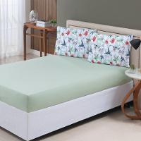 Jogo De Cama Lençol Sonho Bom Casal Em Malha Algodão Verde 100% Algodão - 2