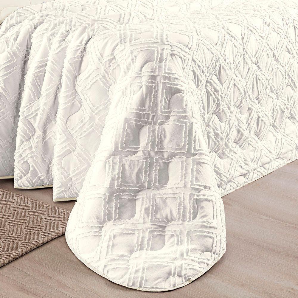 Coordenado Cobre Leito E Cobertor Tok Max Queen Ultrasoft Alto Relevo Dupla Face Rosê 100% Poliéster - 5