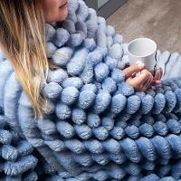 Coordenado Cobre Leito E Cobertor Fluflu Queen Ultrasoft Alto Relevo Dupla Face Lilás 100% Poliéster - 3