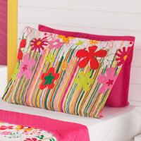 Kit Coordenado Cobre Leito Com Lençol Solteiro Alegria Pink 100% Poliéster - 3