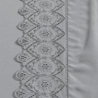 Jogo Cama Lençol Divino Lese Queen 4 Peças Grafite 100% Poliéster - 4