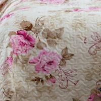 Kit Cobre Leito Colcha Queen Boutex Dupla Face Roma 100% Poliéster - 3