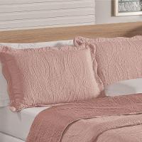 Colcha King Bella Dupla Face 03 Peças Rosê 100% Poliéster - 2