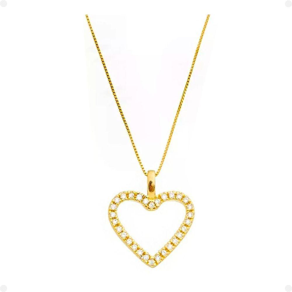 Mãe Feminino Corrente Banhado Caixa Pingente Coração - 2