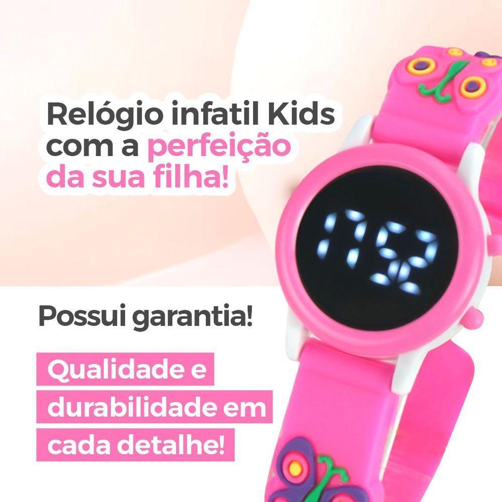 Relogio Digital Infantil Brinco Colar Oculos Sol - 3