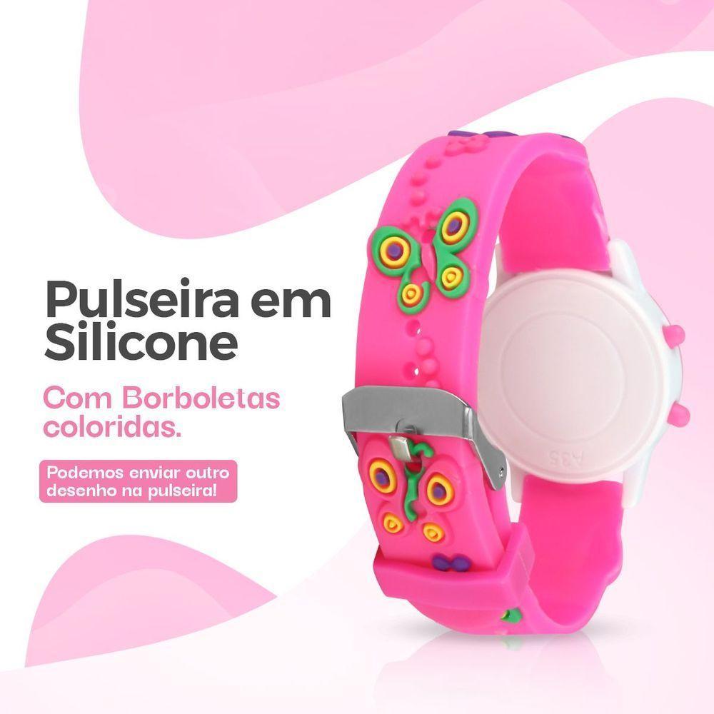 Relogio Digital Infantil Brinco Colar Oculos Sol - 5