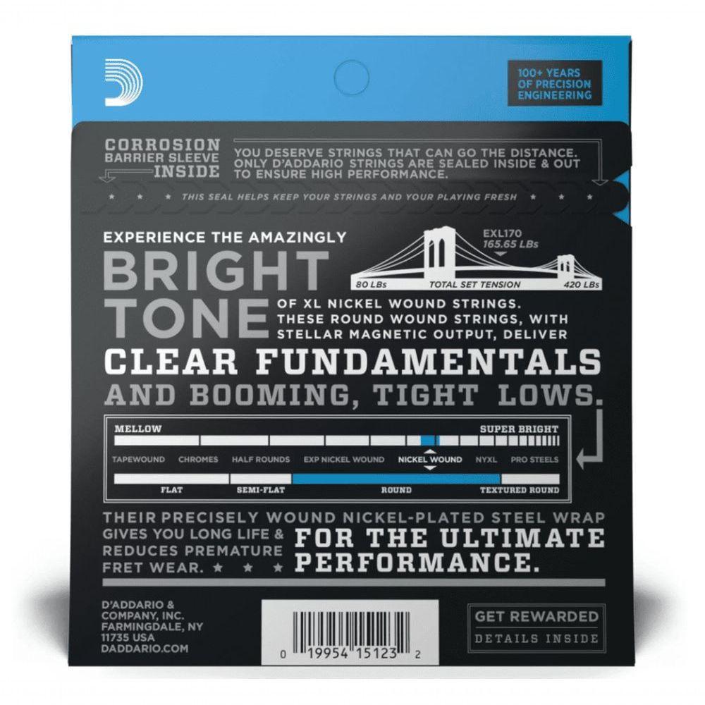 Encordoamento Para Contrabaixo 4 Cordas Exl170 0.45 D Addario - 2