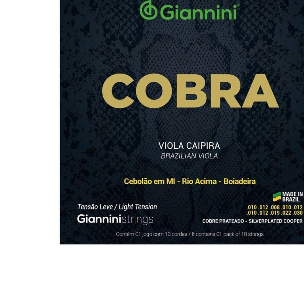 Encordoamento Para Viola Gesvl Serie Cobra Aco Leve Giannini - 2
