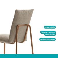 Conjunto Sala De Jantar 6 Cadeiras Di Nettuno Carraro Petra E Rosê - 5