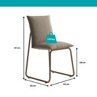 Conjunto Sala De Jantar 6 Cadeiras Di Nettuno Carraro Petra E Rosê - 7