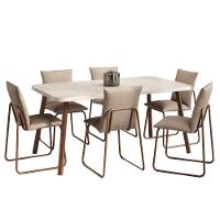 Conjunto Sala De Jantar 6 Cadeiras Di Nettuno Carraro Petra E Rosê - 8