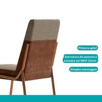 Conjunto Sala De Jantar 6 Cadeiras San Paolo Carraro Petra E Rosê - 5