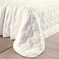 Coordenado Cobre Leito E Cobertor Fluflu Queen Ultrasoft Alto Relevo Dupla Face Cinza 100% Poliéster - 5