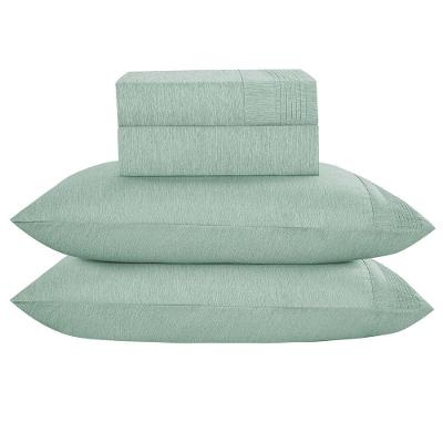 Jogo De Cama Lençol King Plysce Percal 300 Fios 4 Peças Verde 100% Poliéster