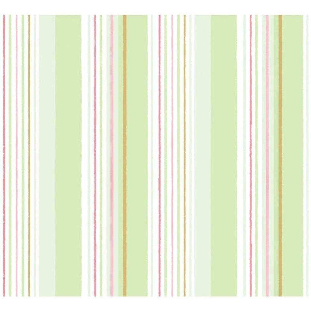 Papel De Parede Treboli Listrado Verde 5643 - Rolo 10m X 0,53m - 1