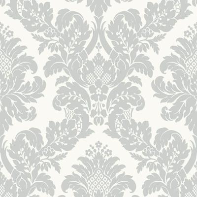 Papel De Parede Shimmer Damask Moderno Uk10432 - Rolo 10m X 0,52m