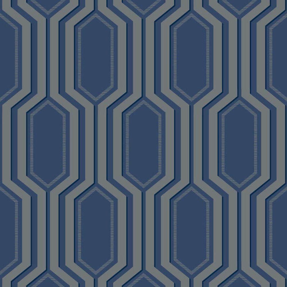 Papel De Parede Shimmer Diagrama Uk30802 - Rolo 10m X 0,52m - 1