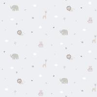 Papel De Parede Lullaby Cinza 2222 - Rolo 10m X 0,53m - 1