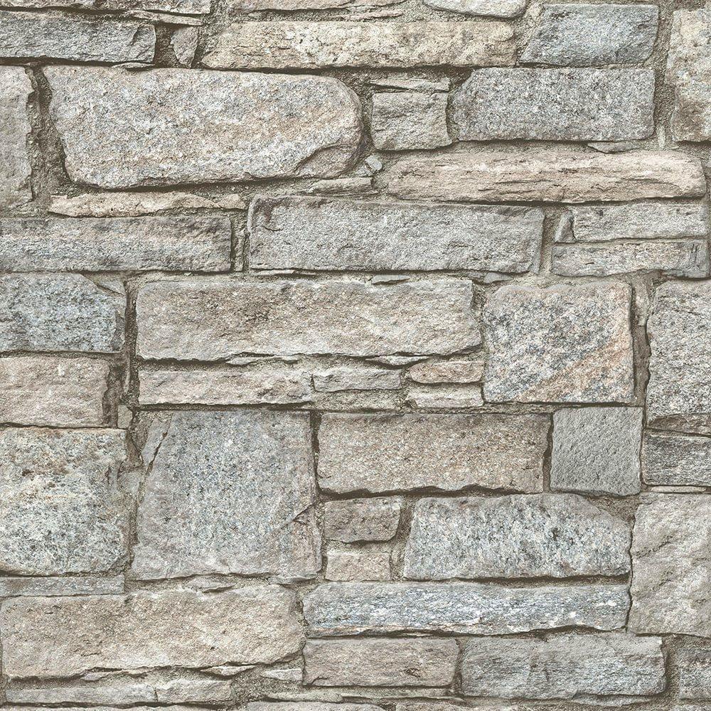 Papel De Parede Perspectives Chalet Stone Pp3902 - Rolo 10m X 0,53m - 1