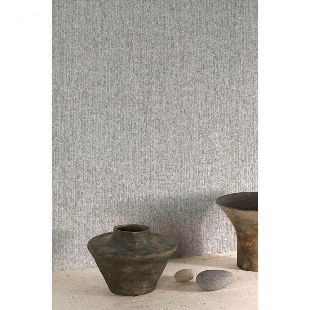 Papel De Parede Maison Aspecto Têxtil Cinza A61802 - 2