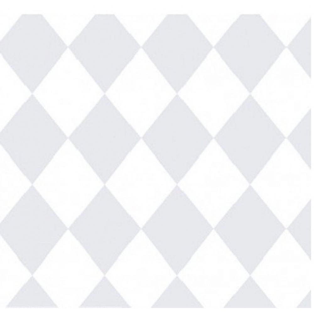 Papel De Parede Treboli Losangos Cinzas 5863 - Rolo 10m X 0,53m - 1