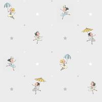 Papel De Parede Treboli Cinza Bailarinas 5821 - Rolo 10m X 0,53m - 1