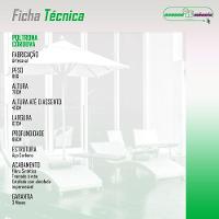 Conjunto 2 Poltronas área Externa Fibra Sintética Córdova Preto-branco - 6