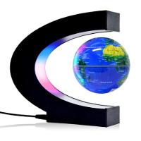 Globo Terrestre Led Magnético Giratório Flutuante Com Base - 1