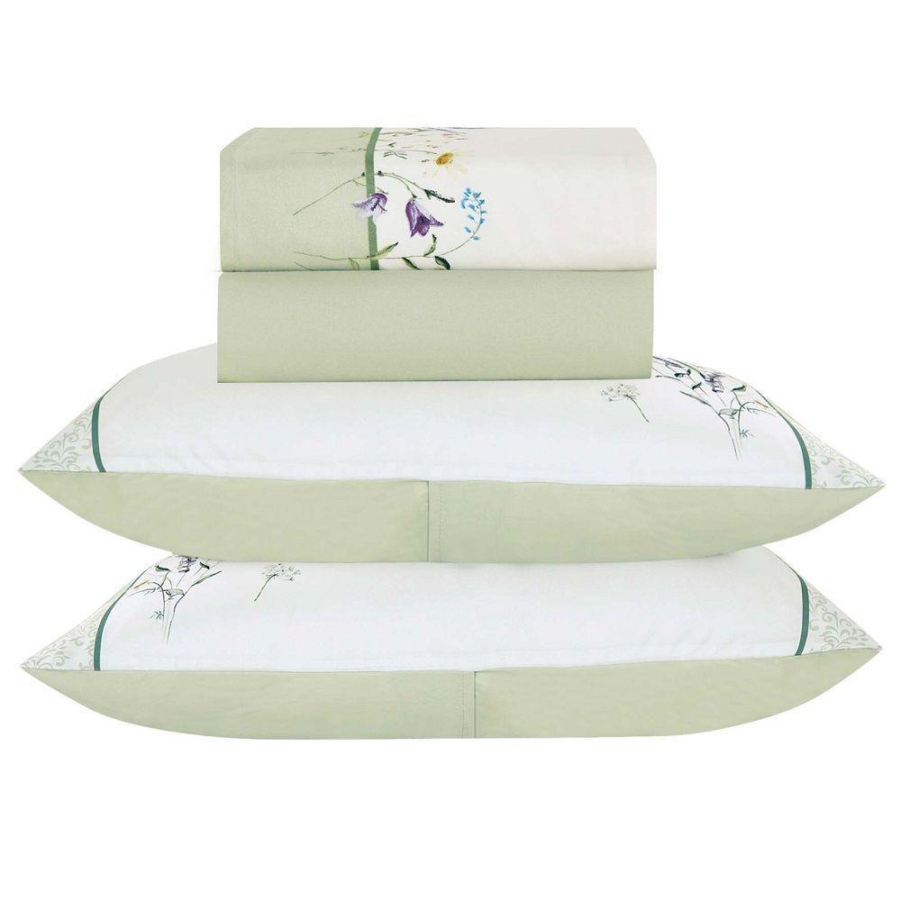 Jogo Lençol Queen Garden 4pç 100% Poliéster - Lavan - 1