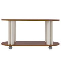 Mesa De Centro Mdf Sala De Estar 91 Cm 4619 Cedro Off White Arly - 5