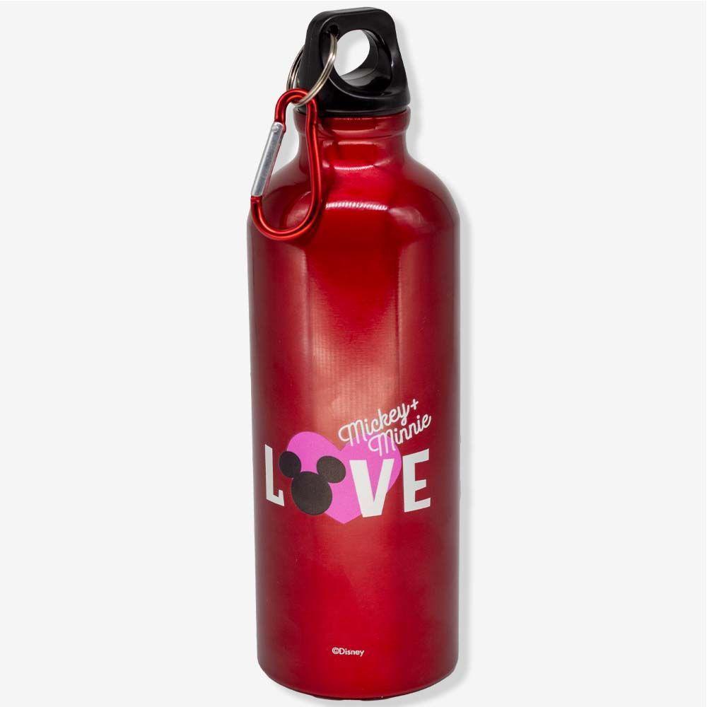Garrafa Com Mosquetão Mickey E Minnie Namorados - Disney - 2