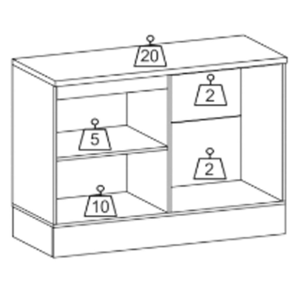 Balcao Para Pia 1 Porta 3 Gavetas 120 Cm Etti 12551 Grafite Pln - 7