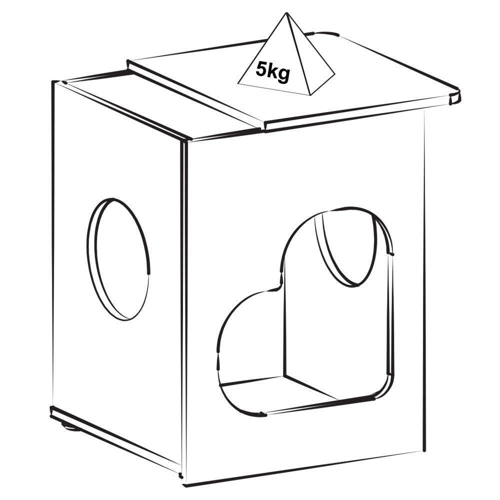 Mesa De Apoio Casinha Pet 52 Cm 4574 Carvalho Off White Arly - 8