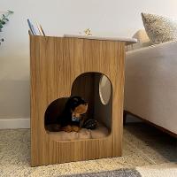 Mesa De Apoio Casinha Pet 52 Cm 4574 Carvalho Off White Arly - 2