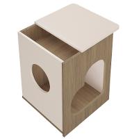 Mesa De Apoio Casinha Pet 52 Cm 4574 Carvalho Off White Arly - 5