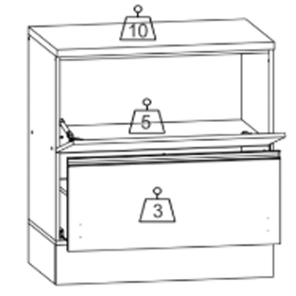 Balcao Com Tampo 1 Porta 1 Gaveta 80 Cm 12538 Etti Grafite Pln - 7