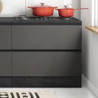 Balcao Com Tampo 1 Porta 1 Gaveta 80 Cm 12538 Etti Grafite Pln - 1