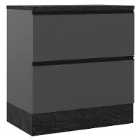 Balcao Com Tampo 1 Porta 1 Gaveta 80 Cm 12538 Etti Grafite Pln - 2