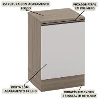 Balcao Com Tampo 1 Porta 58 Cm 12539 Etti Carvalho Oak Off White Pln - 5