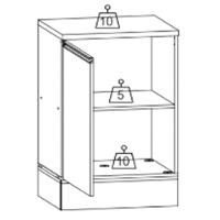 Balcao Com Tampo 1 Porta 58 Cm 12539 Etti Carvalho Oak Off White Pln - 7