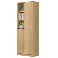 Armario Multiuso 181 Cm Mdp 2 Portas Lin Mu001 Castanho Mxm - 2