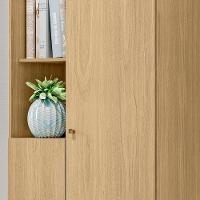 Armario Multiuso 181 Cm Mdp 2 Portas Lin Mu001 Castanho Mxm