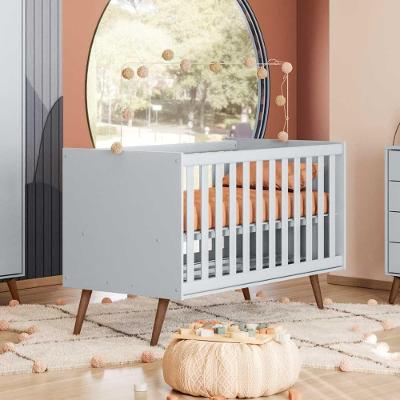 Berco Mini Cama Que Encanto Retro Cinza Acetinado