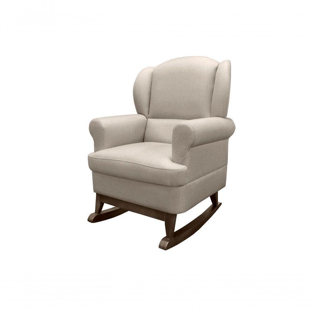 Poltrona Sabrina Canoa E Puff Bege - 3